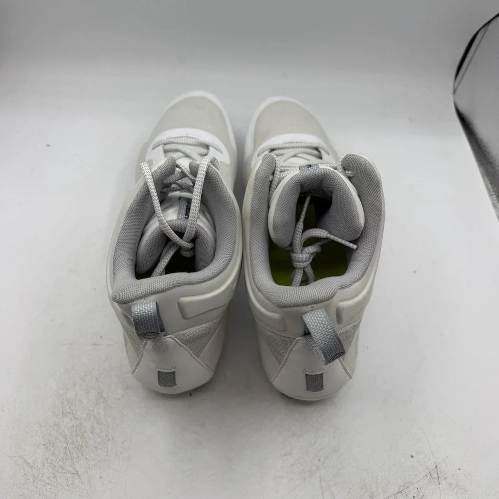 Under Armour Command MC Mid UA Lacrosse Cleats Mens Sz 14 White 3025639-100